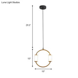 Led Hanging Pendant With White Glass Cylinder Shade And Brass Design – Simple Style