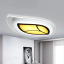 Led Leaf Flush Mount Ceiling Light In Warm/White White /