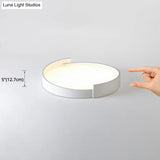 Led Macaroon Style Flush Mount Ceiling Light With Frosted Acrylic Lampshade - Nordic Bedroom Lamp