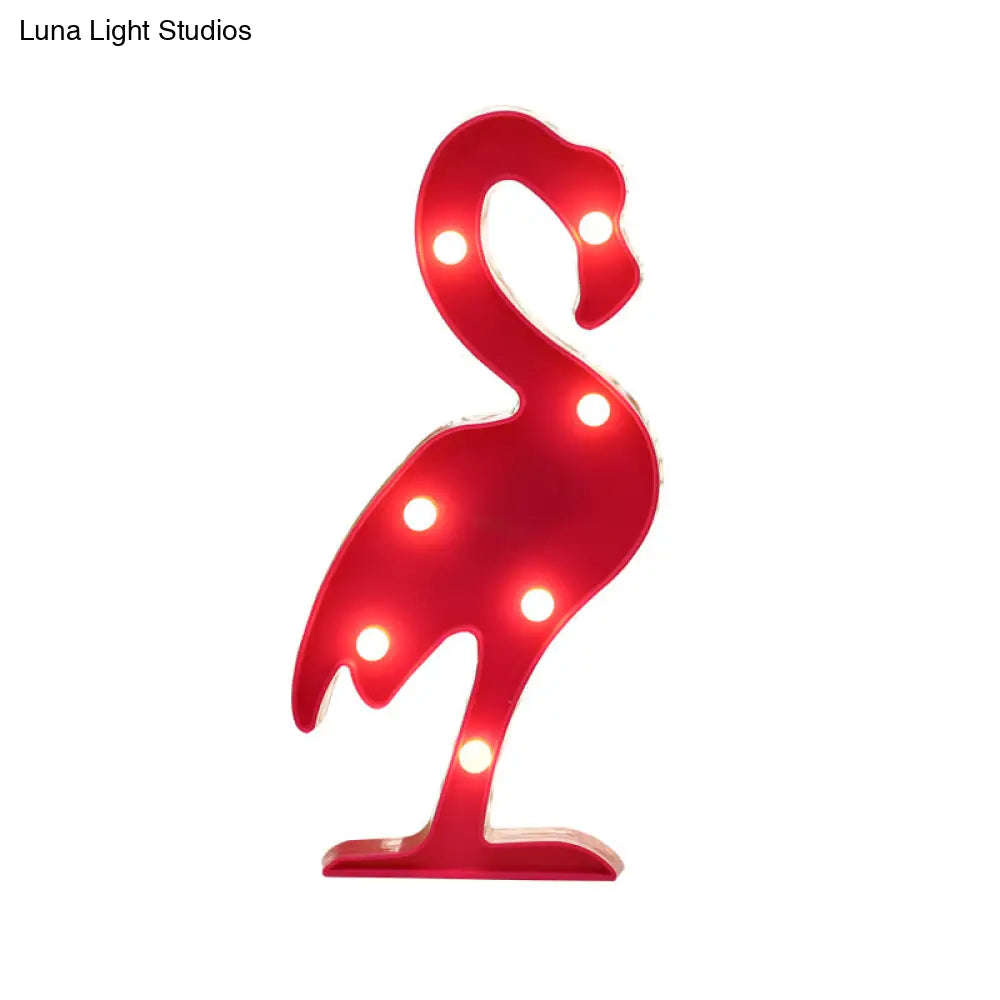 Led Modeling Night Light Girls Room Table Lamp With Hook - Novelty Decor Battery Powered