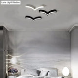 LED Modern Acryl Alloy Black White Sea Gulls DIY LED Lamp.LED Light.Ceiling Lights.LED Ceiling Light.Ceiling Lamp For