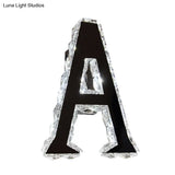 Led Modern Black Wall Lamp With A-Shaped Crystal Shade And Adjustable Light Temperature