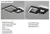 LED Modern Geometric Iron Acryl Black White LED Lamp.LED Light.Ceiling Lights.LED Ceiling Light.Ceiling Lamp For Foyer