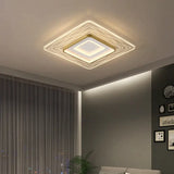 LED Modern Simple Circular Square Bedroom Dining Room Ceiling Lamp Square / Small / Tri-color light Ceiling
