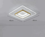 LED Modern Simple Circular Square Bedroom Dining Room Ceiling Lamp Square / Small / White light Ceiling