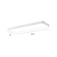 Led Office Ceiling Light - Modern Nordic Acrylic Flush Mount Fixture White / 35.5’