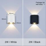 Led Outdoor Waterproof Wall Lamp Led Light Porch Courtyard Garden Lights Balconi Lighting 2W / Warm