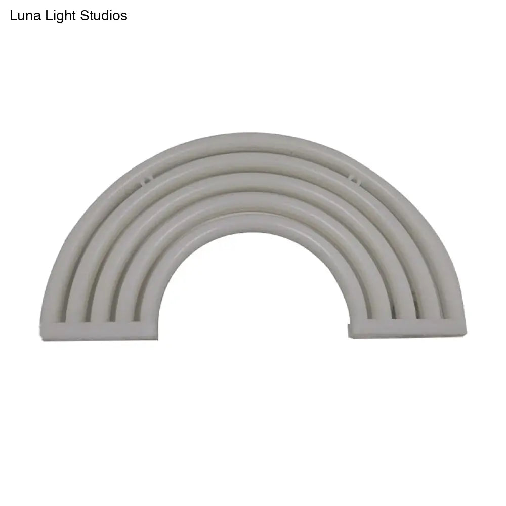 Led Rainbow Night Light With Usb Plug For Modern Wall Décor