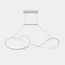 Led Strip Island Pendant Light - Minimalist Metal Dining Room Lighting Fixture White /