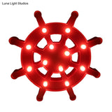 Led Wall Night Lamp For Baby Bedroom - Nordic Style Sailing Element Plastic Nightstand Lighting