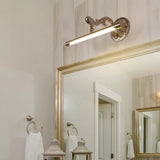 Linear Gold Led Wall Light Fixture - Traditional Metal Make-Up Lighting 16/22/28 Wide / 22
