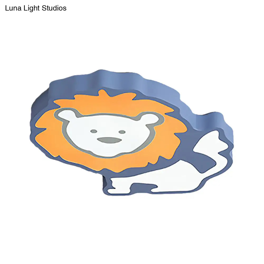 Lion Led Ceiling Lamp For Nursery And Bedroom
