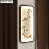 Lotus Blossom Mural Lamp - Chinese Ceramic Black-Green Or Red Led Wall Light For Family Room