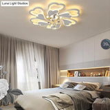 Loving-Heart Led Flush Light In Warm/White - Contemporary Acrylic Design 27’/31.5’ Wide