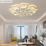 Loving-Heart Led Flush Light In Warm/White - Contemporary Acrylic Design 27’/31.5’ Wide