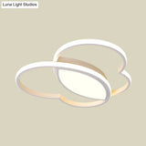 Loving Heart Led Flush Mount Ceiling Light Fixture - Nordic Style For Nursery (White/Pink/Blue)