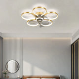 Luxury Ceiling Fan Lamp Bedroom Ultra-Thin Quiet Restaurant With Electric