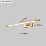 Luxury Copper Vanity Wall Light Fixture - Modern Style Single Arm