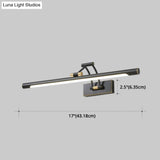 Luxury Copper Vanity Wall Light Fixture - Modern Style Single Arm