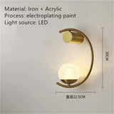 Luxury creative LED Bedside wall lamp F / Warm White (2700-3500K) Wall Light
