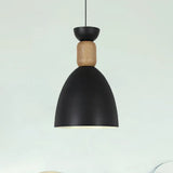 Macaron Dining Room Suspended Light Fixture With Metal And Wood Accents Black