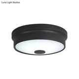 Macaron Drum Ceiling Flush Light In Metal With Led Ideal For Kids Room Available Various Colors