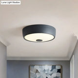Macaron Drum Ceiling Flush Light In Metal With Led Ideal For Kids Room Available Various Colors