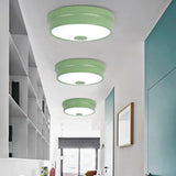 Macaron Drum Ceiling Flush Light In Metal With Led Ideal For Kids Room Available Various Colors