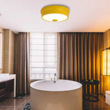 Macaron Drum Ceiling Flush Light In Metal With Led Ideal For Kids Room Available Various Colors