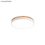Macaron Loft Acrylic Ceiling Lamp: Candy-Colored Slim Circle Light For Child Bedroom