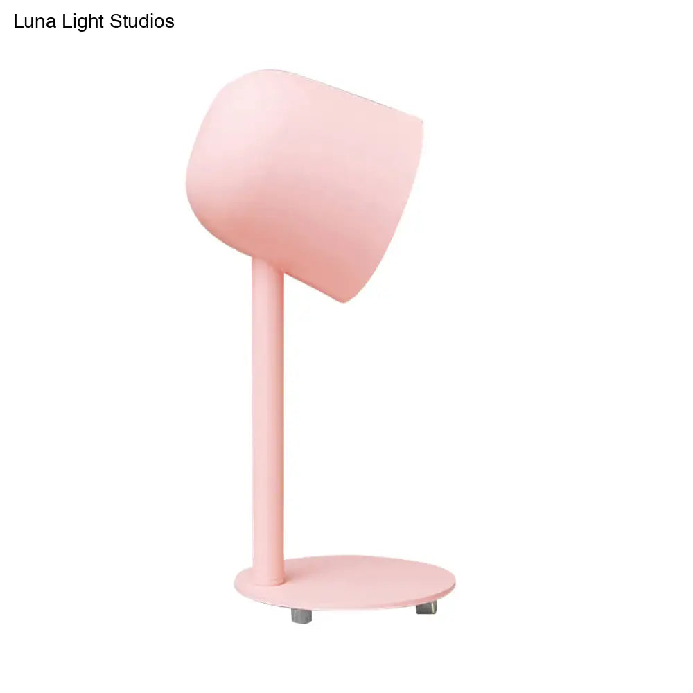Macaron Loft Desk Lamp - Kindergarten Dormitory Cup Light Sleek Metal Design