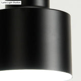 Macaron Loft Pendant Ceiling Light - Metallic Cylinder Design For Meeting Room