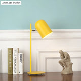 Macaron Loft Rotatable Metal Cup Study Light With Plug-In Cord For Office Desk