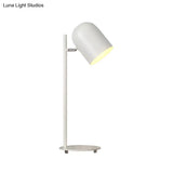 Macaron Loft Rotatable Metal Cup Study Light With Plug-In Cord For Office Desk