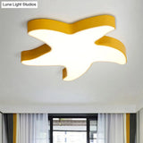 Macaron Loft Starfish Flush Mount: Candy-Colored Acrylic Ceiling Light