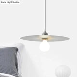Macaron Pendant Light With Metal Disc Shade Multi Color Options And Single Bulb