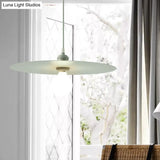 Macaron Pendant Light With Metal Disc Shade Multi Color Options And Single Bulb