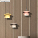 Macaron Pink/Grey/Green Led Pendant Lamp With Coffee Cup Ceramics Shade - Perfect For Restaurants