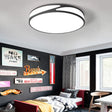 Macaron Style Acrylic Ceiling Lamp - Candy Colored Flush Light For Offices Black / 14’