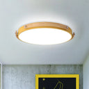 Macaron-Style Acrylic Circular Led Flush Ceiling Light - Stylish Lamp For Kid’s Bedroom And