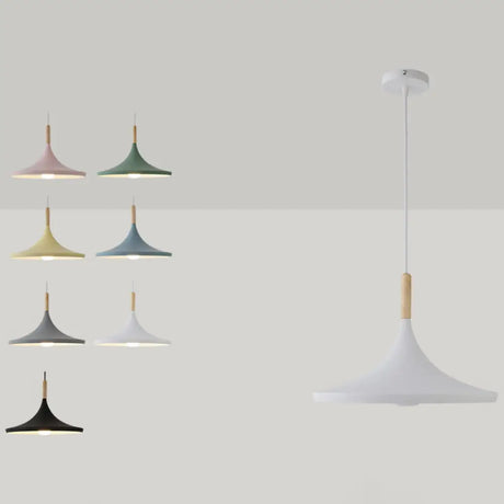 Macaron Style Geometric Pendant Light - Modern Metal Hanging Fixture For Dining Room Blue / 14