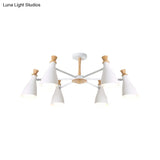 Macaron Style Metal Bottle Chandelier - Ideal For Living Room And Nursery Stylish Hanging Light