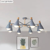 Macaron Style Metal Bottle Chandelier - Ideal For Living Room And Nursery Stylish Hanging Light