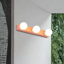 Macaron Style Metallic Vanity Light Fixture - Pink/Yellow 3/4 Lights For Bedroom Wall Lighting 3 /