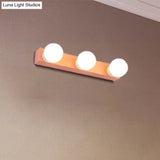 Macaron Style Metallic Vanity Light Fixture - Pink/Yellow 3/4 Lights For Bedroom Wall Lighting