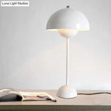 Macaroon Finish Table Lamp With Dome Shade Ideal For Study Room Or Reading Nook