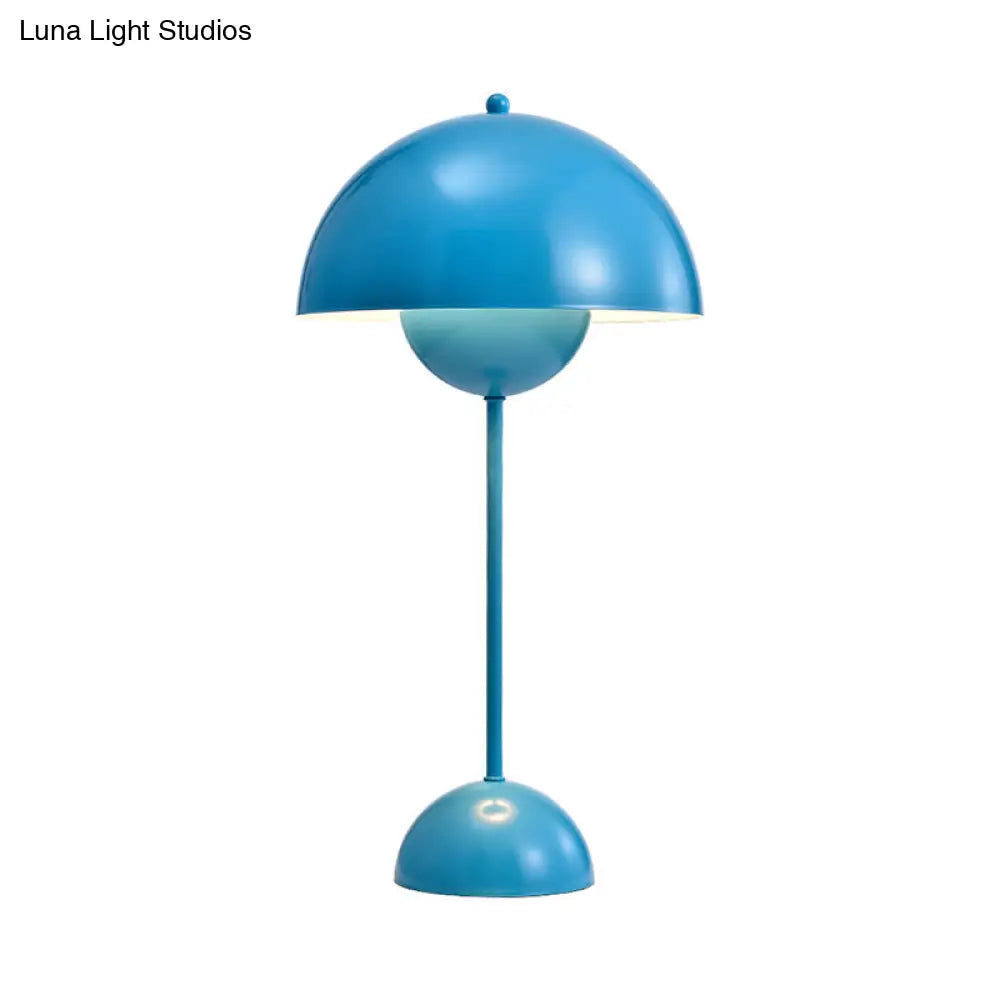 Macaroon Finish Table Lamp With Dome Shade Ideal For Study Room Or Reading Nook