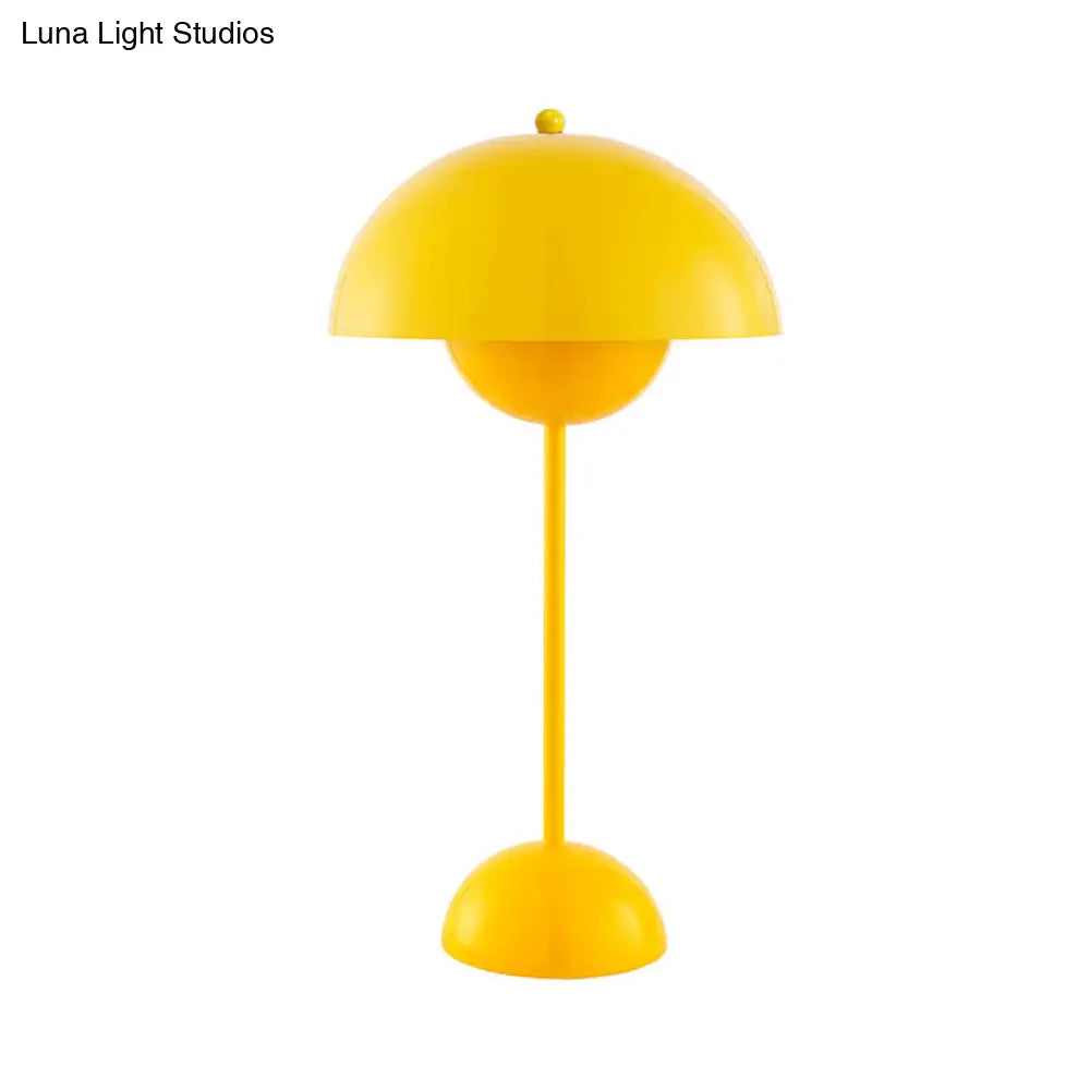 Macaroon Finish Table Lamp With Dome Shade Ideal For Study Room Or Reading Nook
