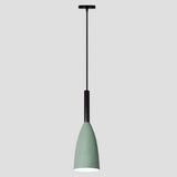Macaroon Metal Goblet Pendant Lamp: Down Lighting Single Hanging Light For Dining Room Green