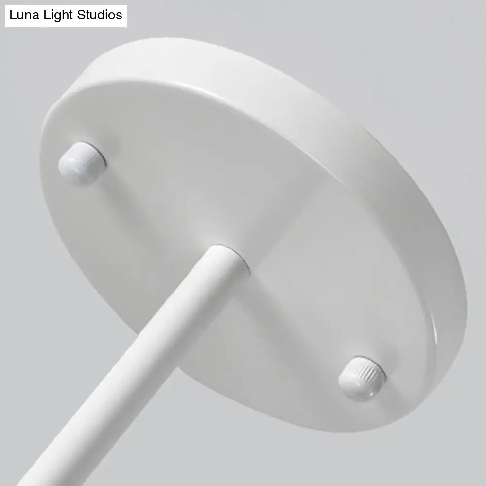 Macron Modern Metal Chandelier - Undertint Suspension Light 8 Bulbs Perfect For Hotel Spaces